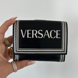 VERSACE 90’s Logo Leather Wallet